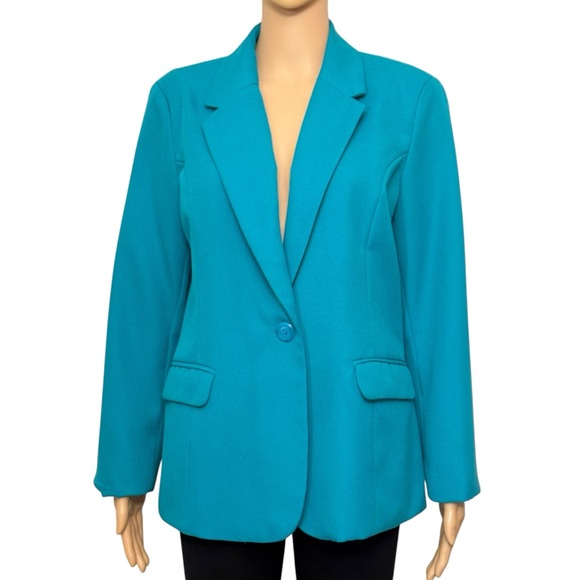 Blair Blaizer Coat Woman’s Size 10PT Two Pockets Blue - Picture 1 of 10